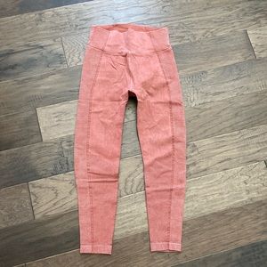 Aerie Offline Pink Moto Leggings Size Small EUC